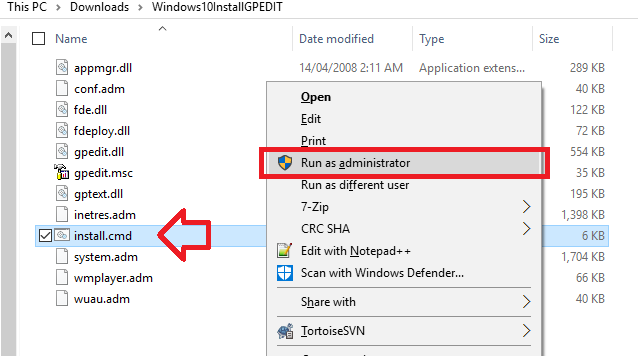 download gpedit msc setup windows 10